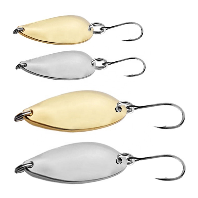 OEM Small spinners spoons fishing lure 1.5g 2.5g Artificial Metal Hard Spinner Fishing Lure Trout Blinker Hard Bait