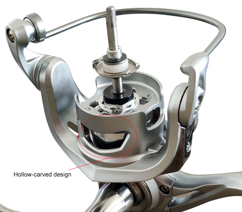 Carbon fiber material light weight spinning reels for fishing