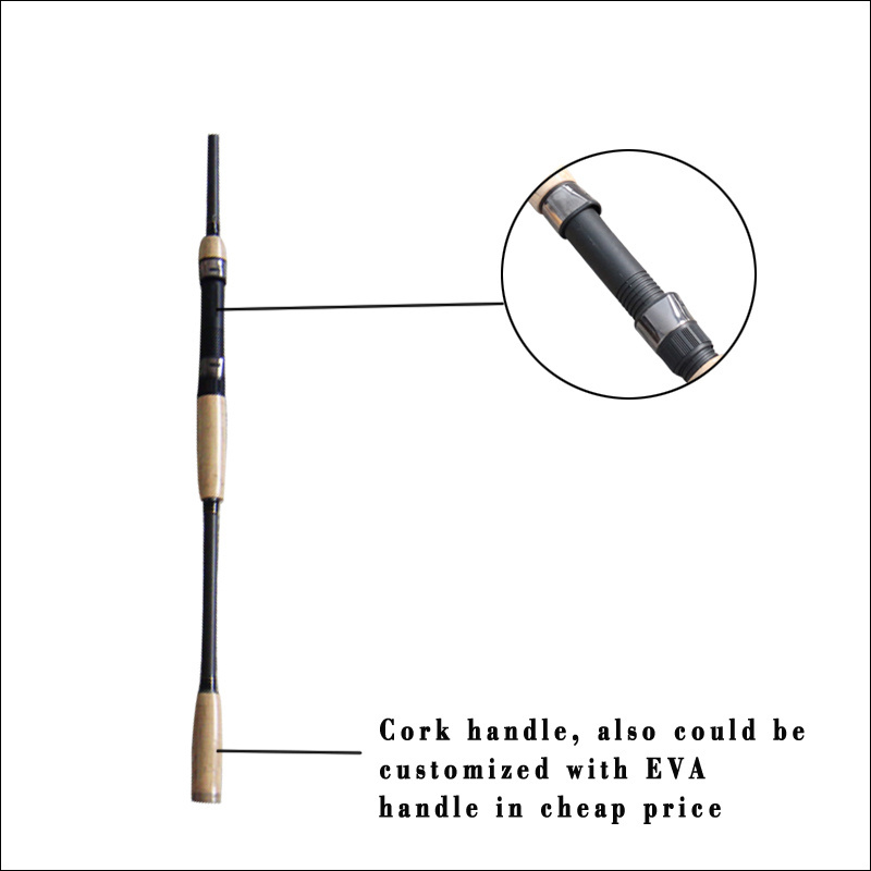 Customized Japan toray carbon lure rod for travel spin fishing rod