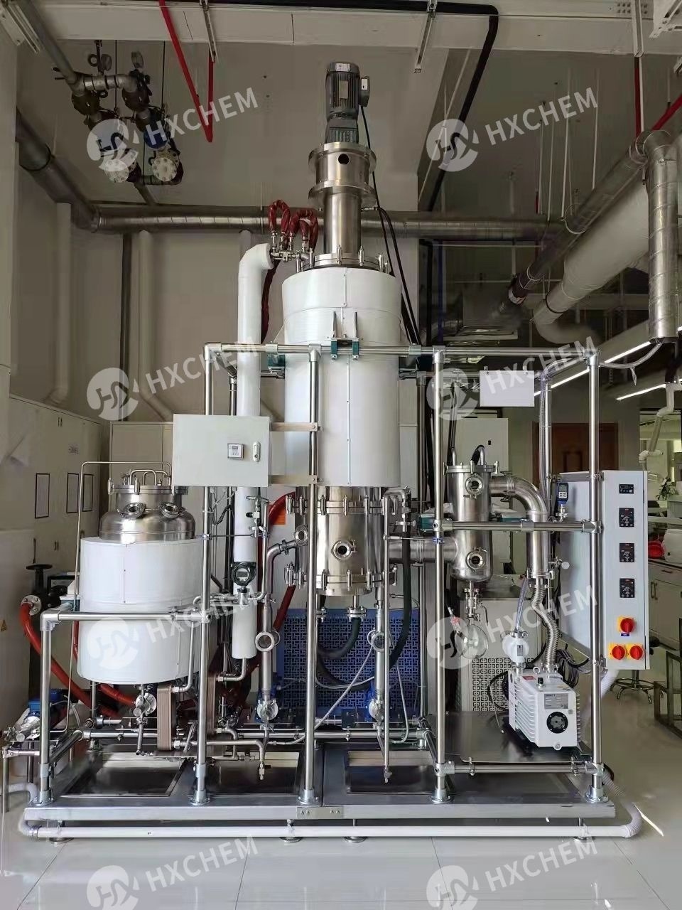 1m2 continuous batch stainless steel wiped film short path molecular distillation