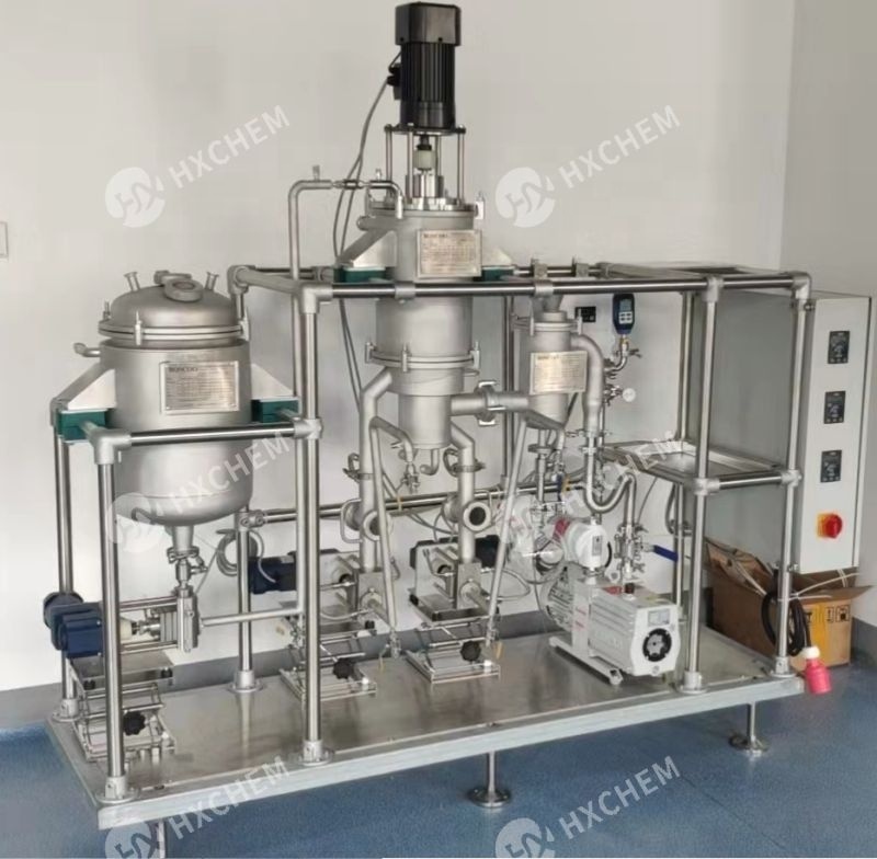 1m2 continuous batch stainless steel wiped film short path molecular distillation