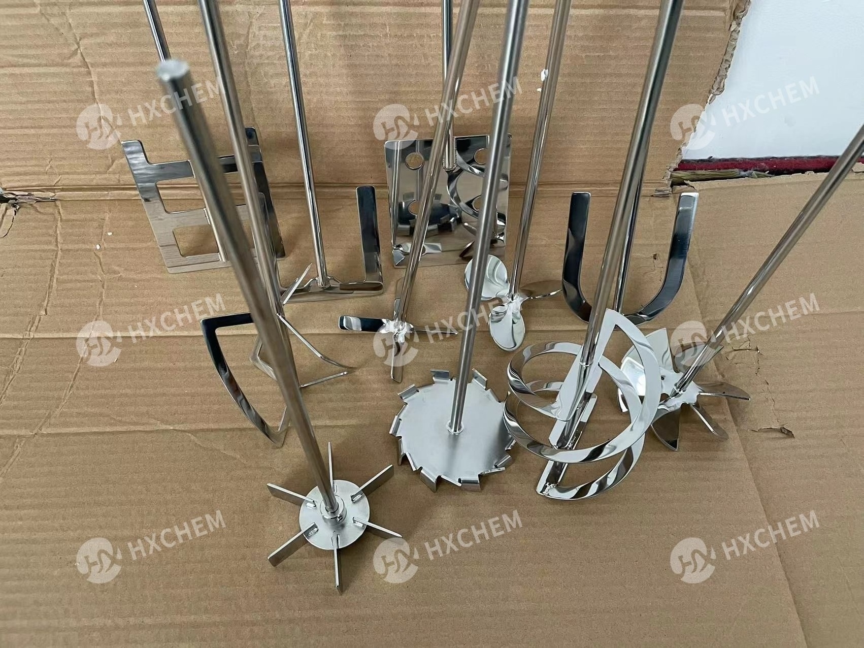 Stainless Steel lab Mixing Marine propellers Three Impellers Mixing blades Non-standard Agitator Impeller