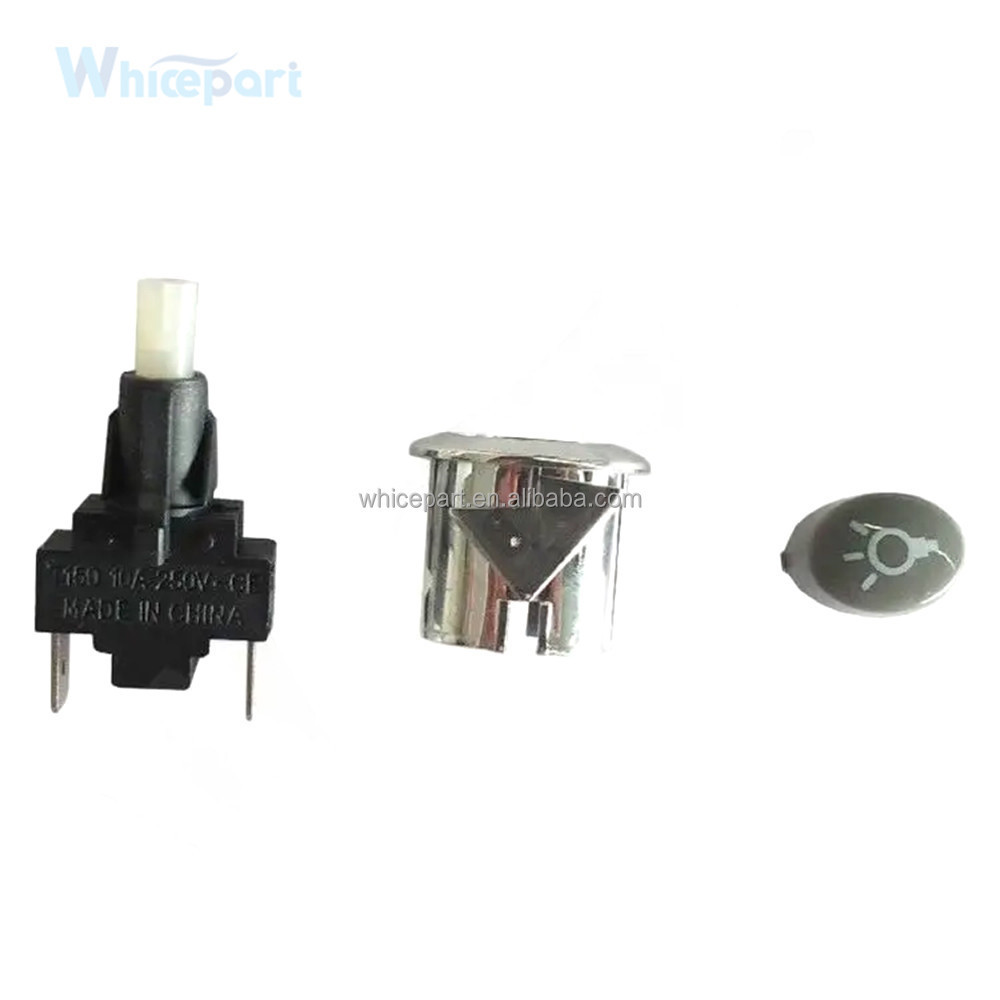 Chrome body grey cover oven switch gas cooker push button lamp switch oven switch for oven parts