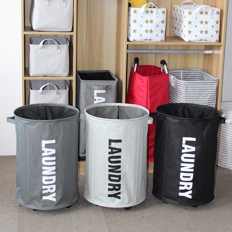 foldable laundry Basket Laundry Hamper Sorter Bag Bin with Aluminum Frame organizer in Laundry Room Bedroom Home