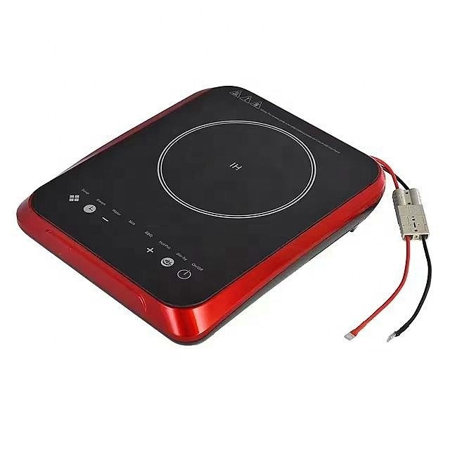 Touch button solar 24 volt 48v electric heaters induction cooker high efficiency 12v cooking stove for car outdoor home  camping