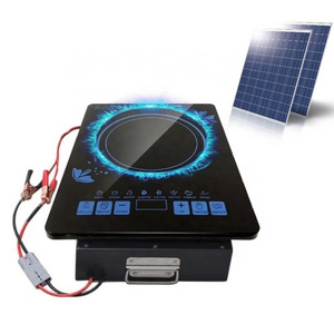 Portable High Power 1200W Battery Stove Smart Electric Cooking Stove DC 48V Induction Cooker For Indoor Outdoor