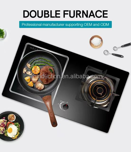 OPUR electrical double burner induction cooktop gas hob burner built in electric gas stove 3 hob 4 hob  Hot Plates