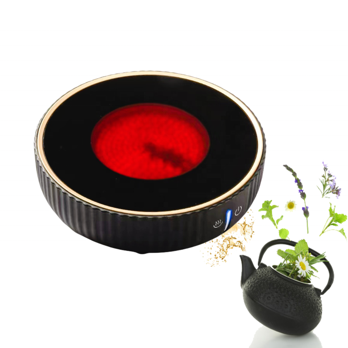 New Design Electric Tea Coffee Stove 800W Mini Ceramic Stove Tea Cooker Induction Cooker Hob PCB Board CKD