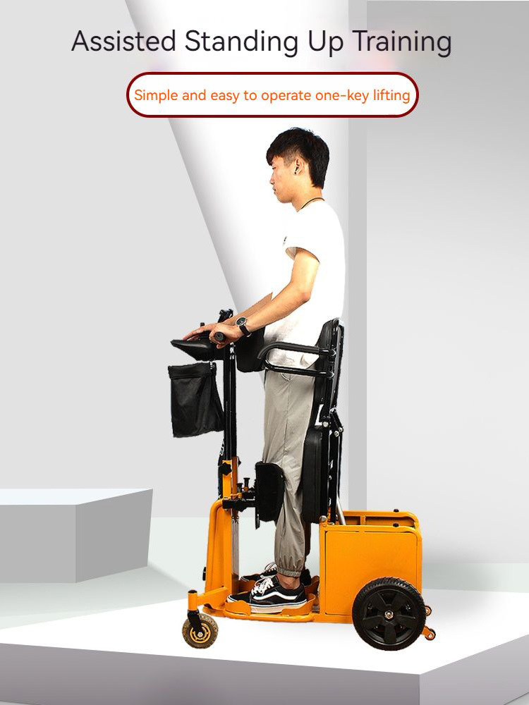 Standing Elderly Disabled Scooter Four-Wheel Rehabilitation Training Electric Mobile Wheelchair Walker Health Care Supplies