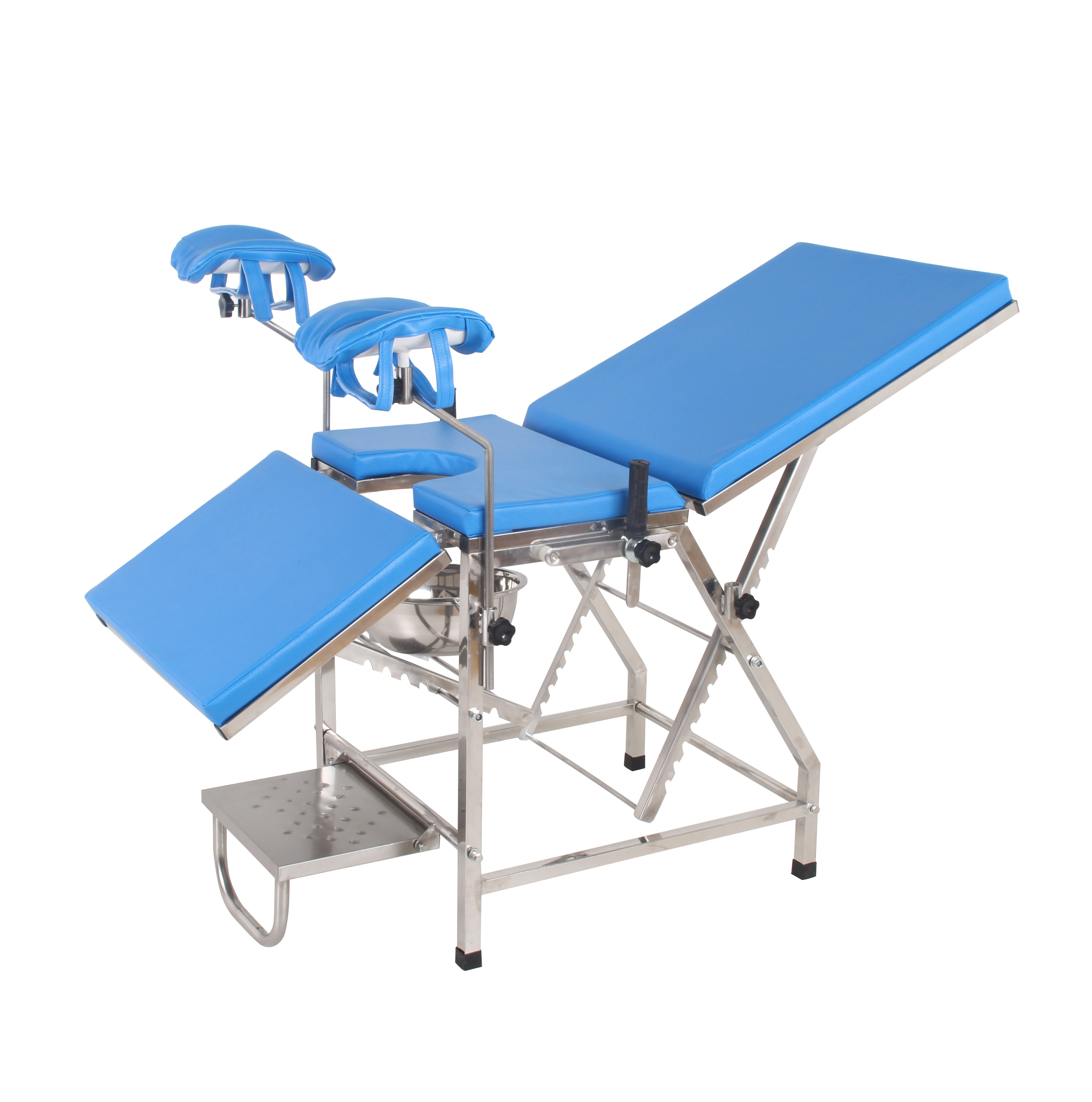 Portable Medical Clinic Patient Doctor Electric Gynecological Stainless Steel Adjustable Obstetric Hospital Examination Bed