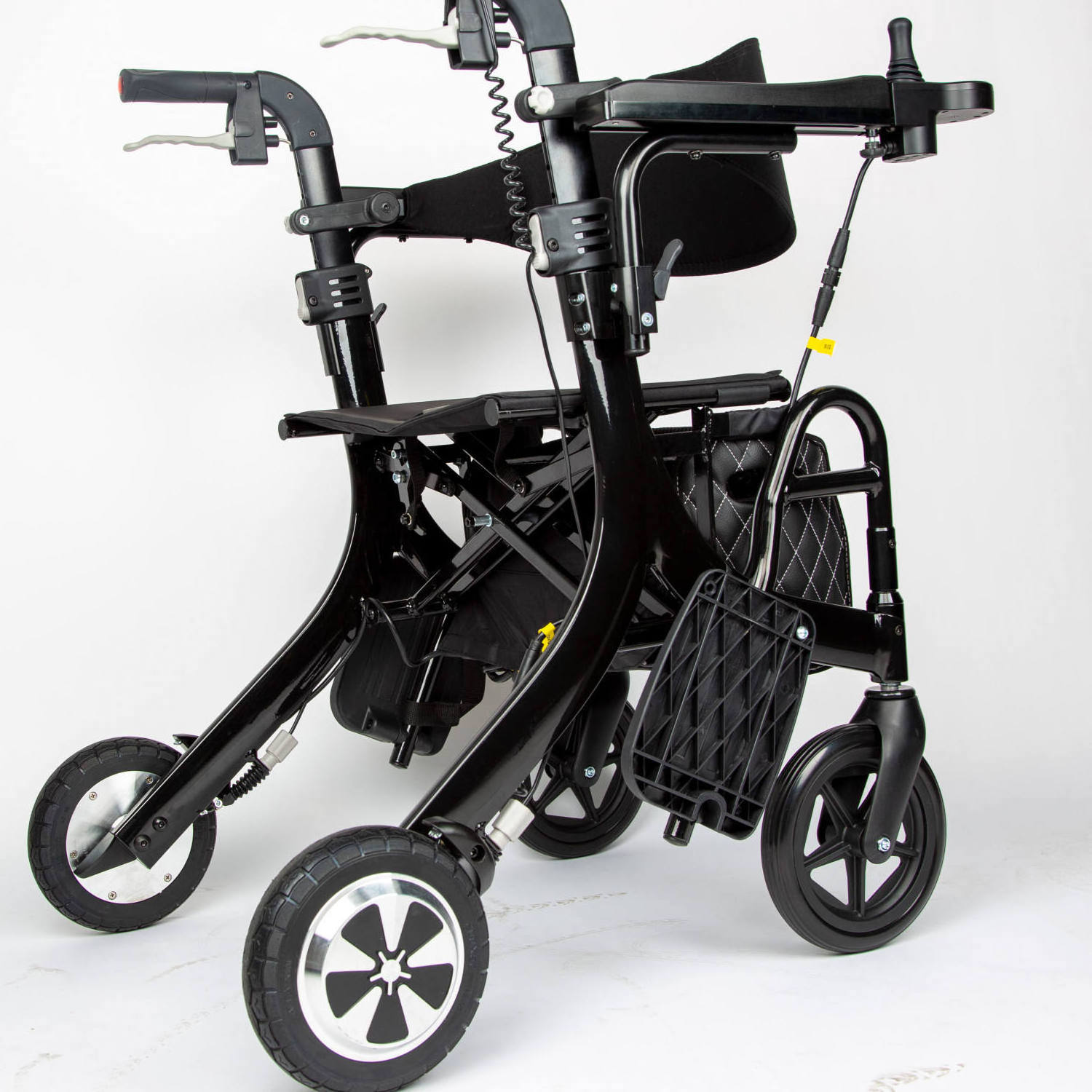 Electronic wheelchair lightweight aluminum  walking 2 in 1 rollator electric walker rollator for elderly outdoor rollator