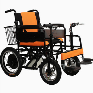 Lithium Battery Foldable Wheelchair Wheels Off Road Electric Powered Wheelchair Used For Sale