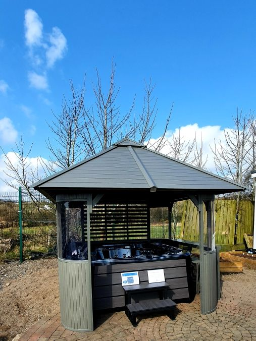 Large Luxury Wooden Garden Park Outdoor PS Swim Hot Tub Spa Gazebo