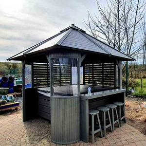 Large Luxury Wooden Garden Park Outdoor PS Swim Hot Tub Spa Gazebo