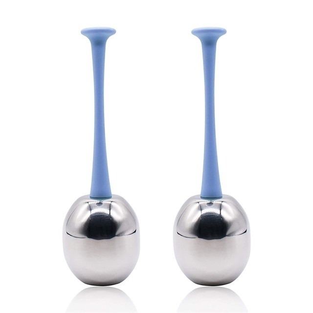 2 Pack Stainless Steel Facial Globes Effective Cooling Globes for Face Puffiness, Dark Circles, Easy To Use Cryo Sticks