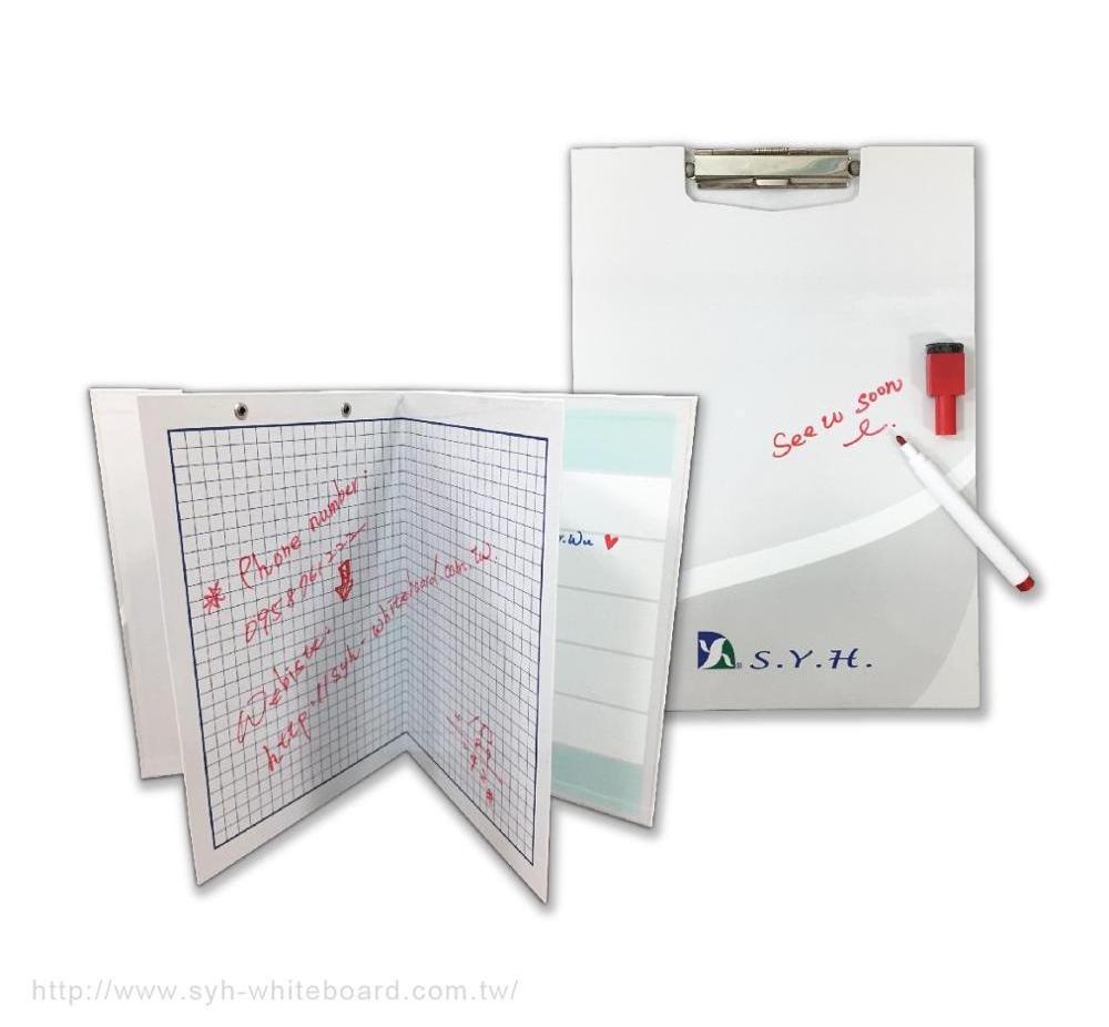 OEM practical A4 dry erase foldable  clip board whiteboard clipboard