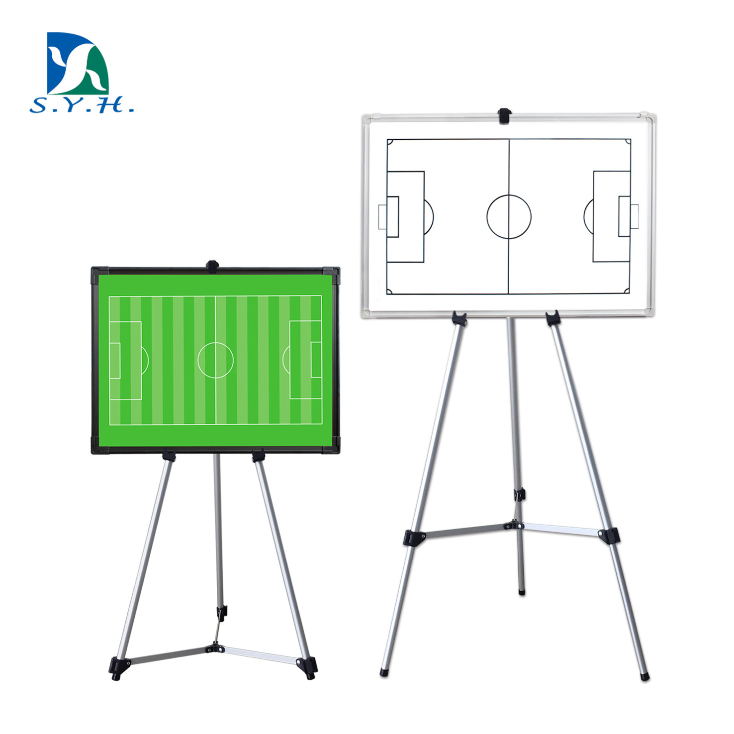 Magnetic football tactics dry erase board with tripod stand