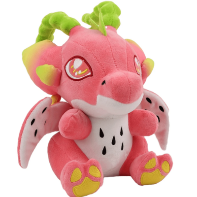 25cm/9.84in Cute Dragon Fruit Dragon Plush Toys Stuffed Dragon Animal Dolls Pitaya Toys Kawaii Plushies Gifts For Children