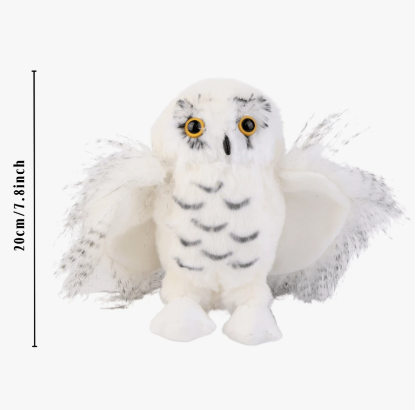 20cm/7.8in Cute Snowy Owl Plush Toys Creative Lovely Stuffed Animal Plush Owls Kids Gifts For Birthday Christmas Decoration