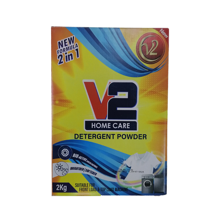 Bulk Laundry Powder Exporter of Rich Foam High Cleaning 5% Active Ingredient V2 Laundry Detergent Powder Manufactured in UAE