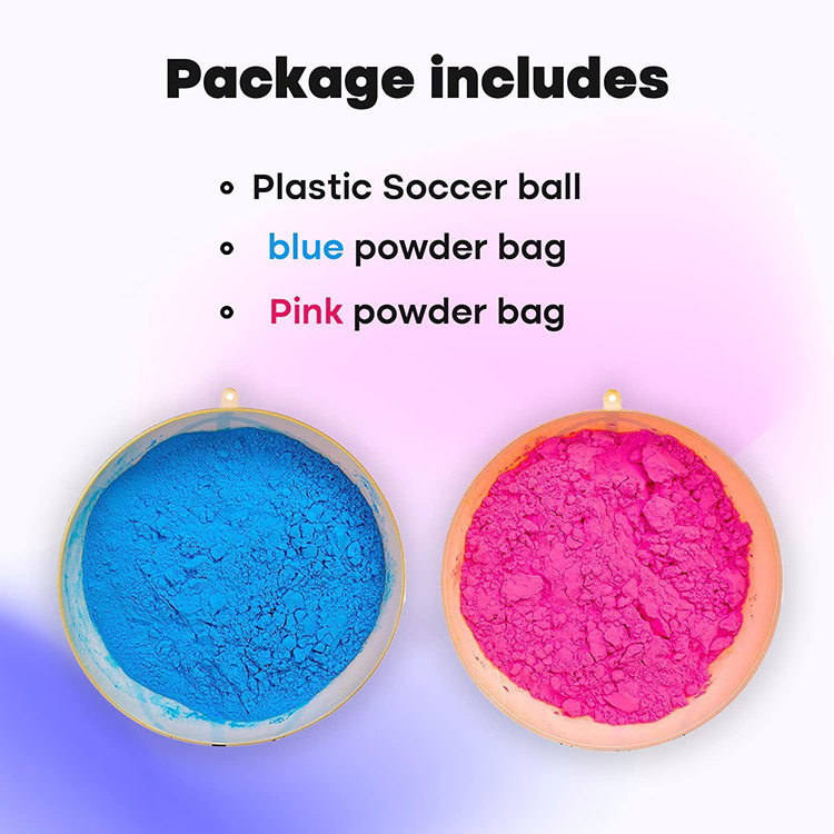 Baby Shower Party Boy or Girl Gender Reveal Powder Smoke Basketball Gender Reveal Smoke Bomb Ball