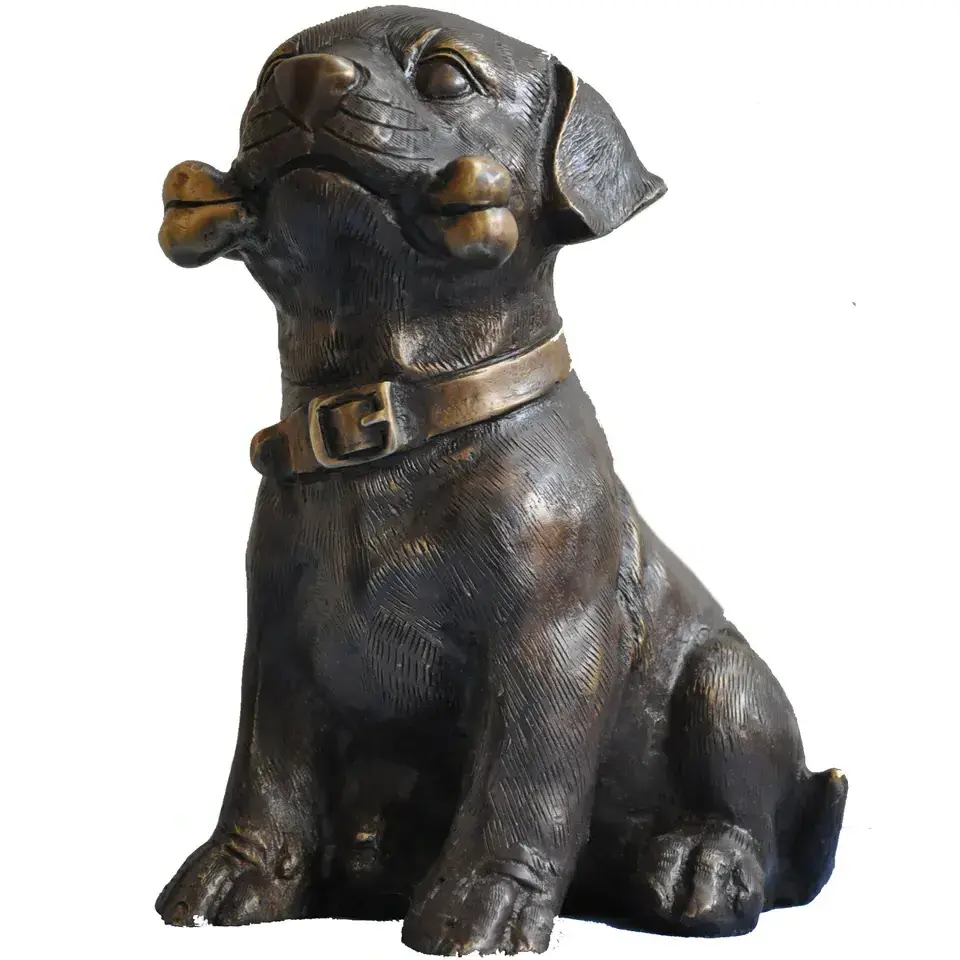 Hot Selling Latest Modern Dog Sculpture Customized Metal Sculpture Elegant For Home Office Tabletop Decor Usage In Wholesale