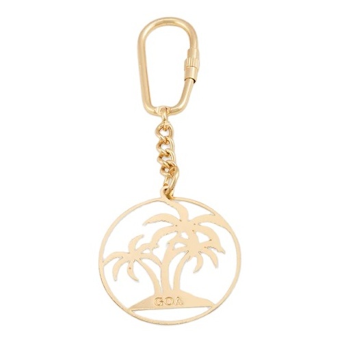 Palm Tree Top Design Bulk Price Metal Key Chain Latest Design Key Holders Custom Finishing Decor Key Holder Lock In Low Moq