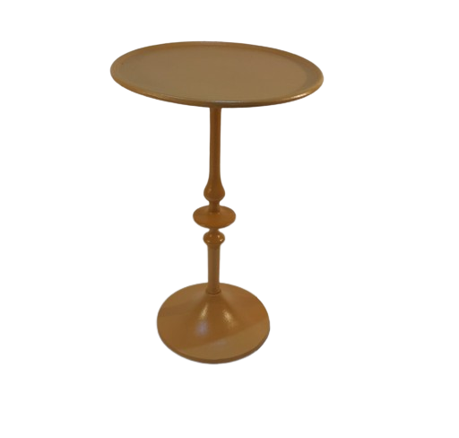 Durable Look Round Bed Side Table Plated Side Table Gold for Home Decor Metal Customized Logo Home Hotel Living Room Furniture