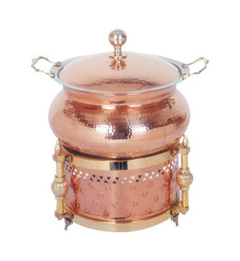 Hot Selling Latest Arrival Modern Copper Chafing Dish Buffet Set Luxury Buffet Food Warmer Party Supplies Buffet Food Display