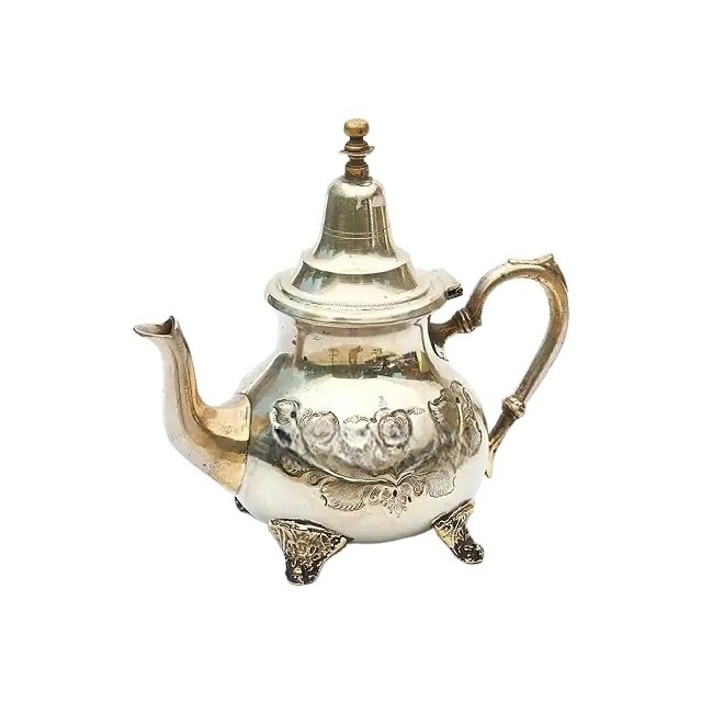 Durable Quality Hot Selling Arabic Dallah Long Spout Kettle Made With Brass Used For Tea and Coffee Pot Supplies From India