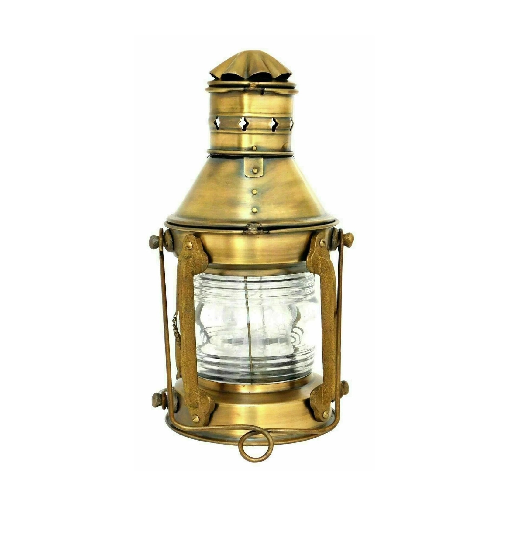 Brass Oil Lamp Handcrafted Brass Lantern Candle Holder Pillar in Nordic design used as Home Wedding Decor Lighting Lantern