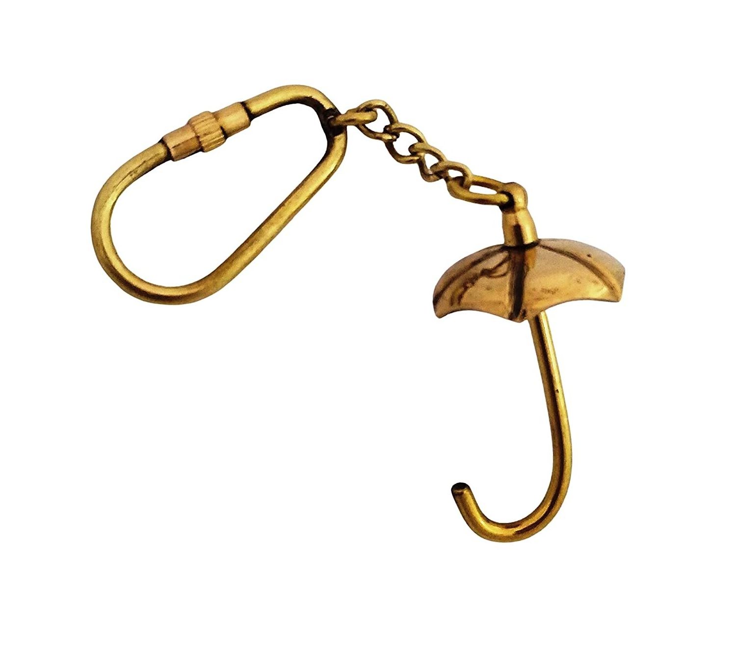 Umbrella Keychain Brass. Hot Selling High Quality Keychain Used for Bike/car Key Ring, Durable Made from Brass Metal