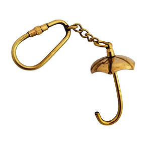 Umbrella Keychain Brass. Hot Selling High Quality Keychain Used for Bike/car Key Ring, Durable Made from Brass Metal