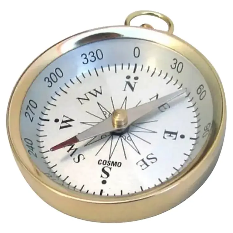 Latest Design Compass Antique Finished With Laser Engraving In Brass With Leather Case Use For Out Door Hiking