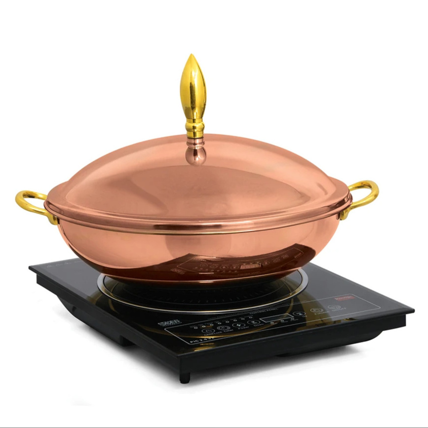 Hot Selling Latest Arrival Modern Copper Chafing Dish Buffet Set Luxury Buffet Food Warmer Party Supplies Buffet Food Display