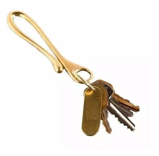 New Brass Metal Keychain Used for Bike/Car Key ring, Home decor. Made from pure Brass. Hot top quality selling keychain