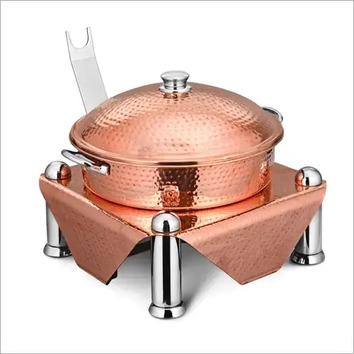 Copper Chafing Dish With Tealight Holder Stand Food Warmer Hot Pot For Wedding Parties serving Usage Mesh Buffet In Wholesale