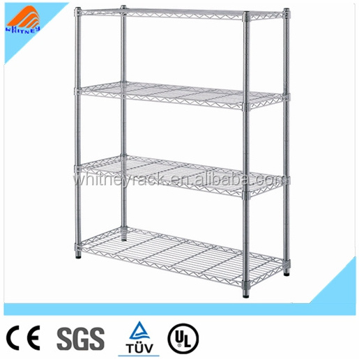 4 tier stainless steel storage shelf chrome antioxidant garage home storage 4 shelves shelf shelving unit