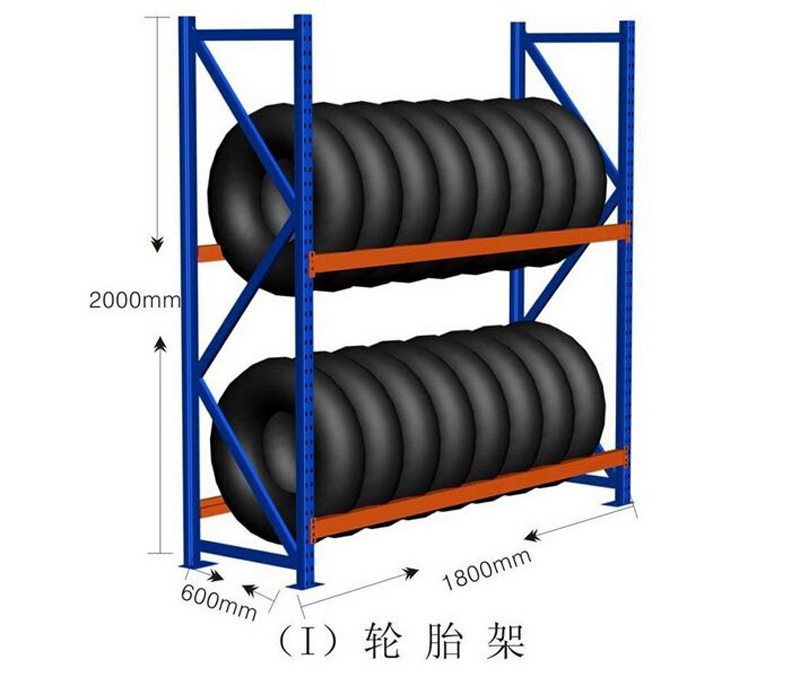 truck spare tire rack, warehouse tyre racking, semi trailer spare tire rack