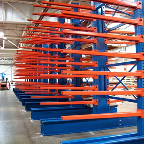 Heavy duty storage rack cantilever racking solutions for sheet and lumber storage double side cantilever rack