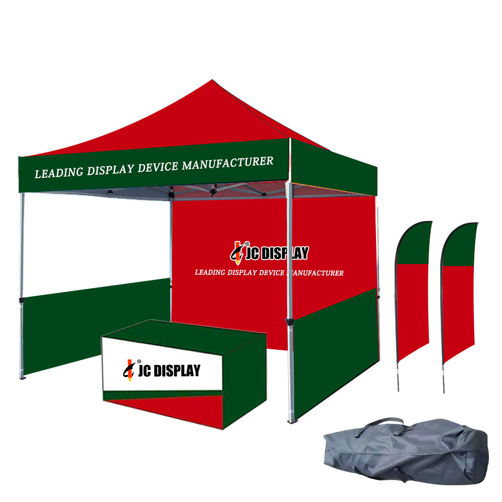 Pop-up Canopy Tent Commercial Instant Canopies with 3 Removable Zipper End Side Walls and Bonus 4 SandBags