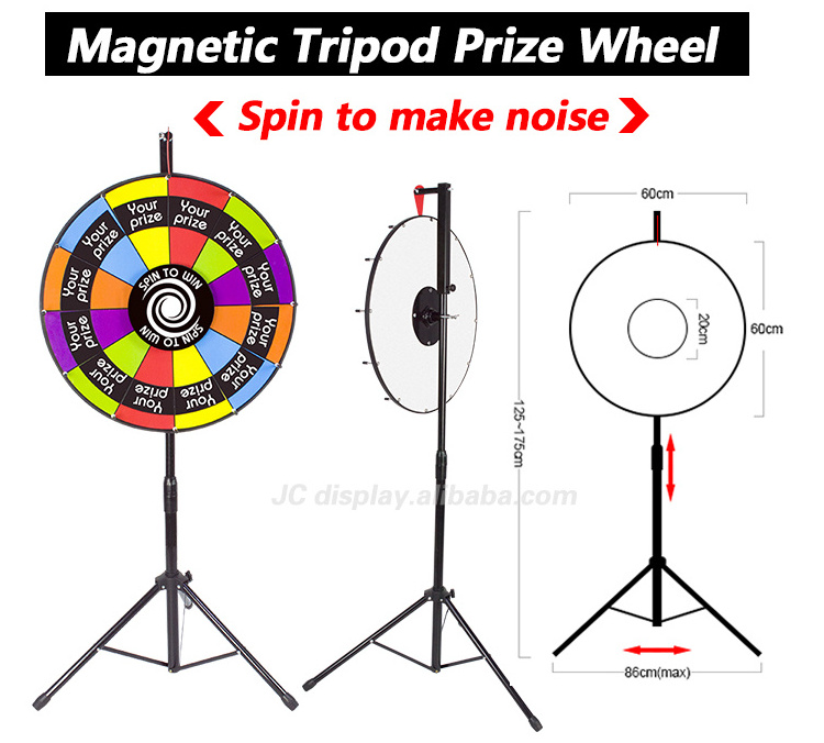 Fortune Prize Wheel for sale with Folding Tripod Floor Stand Christmas Prize Wheel