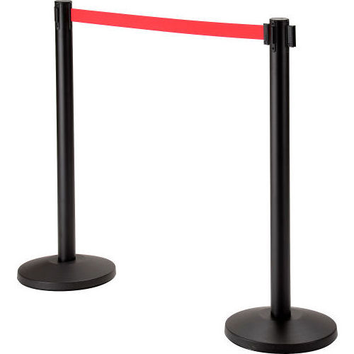 Traffic Barrier Restaurant Queue Master Barrier Stand with Retractable Belt