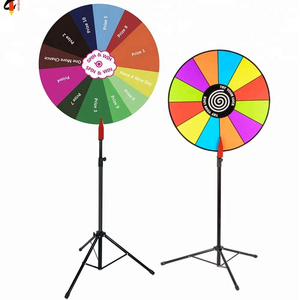 Tripod Color Prize Wheel With Folding Tripod Floor Stand Win Fortune Spinning Stand Game