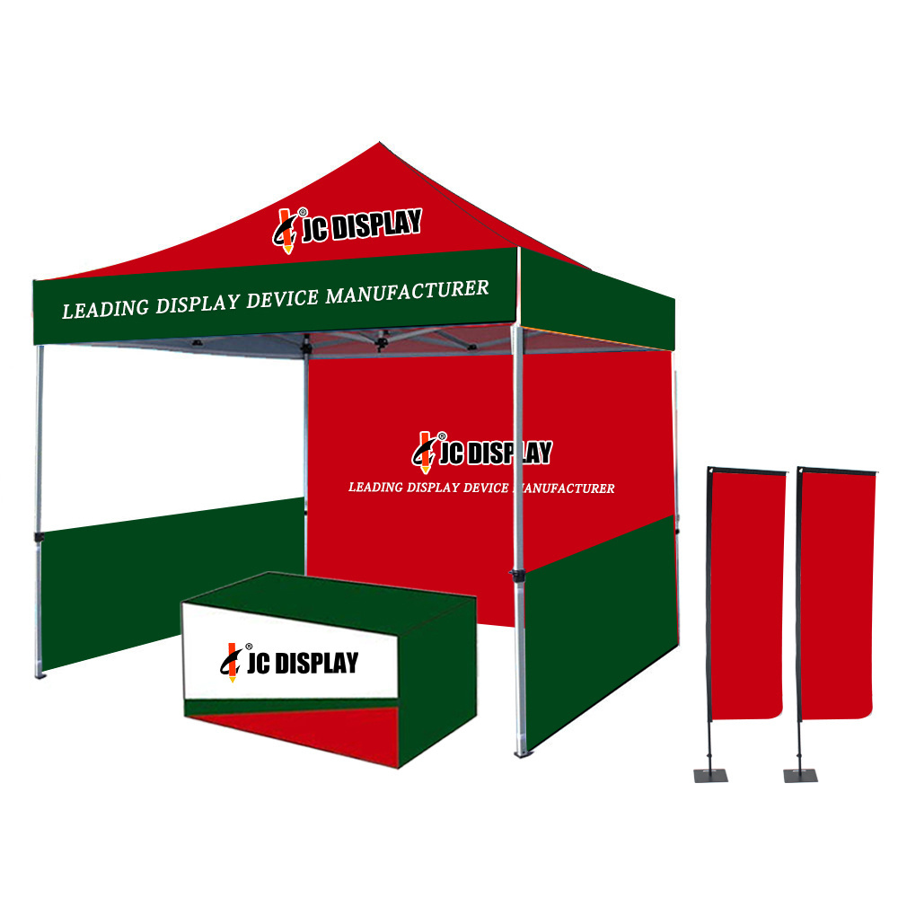 Pop-up Canopy Tent Commercial Instant Canopies with 3 Removable Zipper End Side Walls and Bonus 4 SandBags