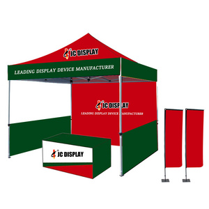 Pop-up Canopy Tent Commercial Instant Canopies with 3 Removable Zipper End Side Walls and Bonus 4 SandBags