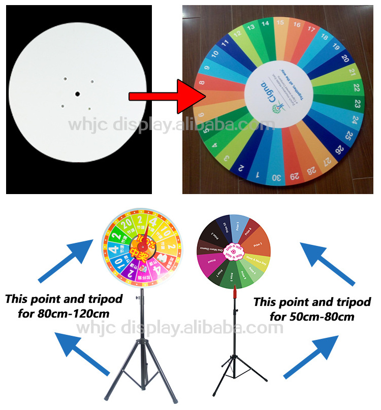 Fortune Prize Wheel for sale with Folding Tripod Floor Stand Christmas Prize Wheel