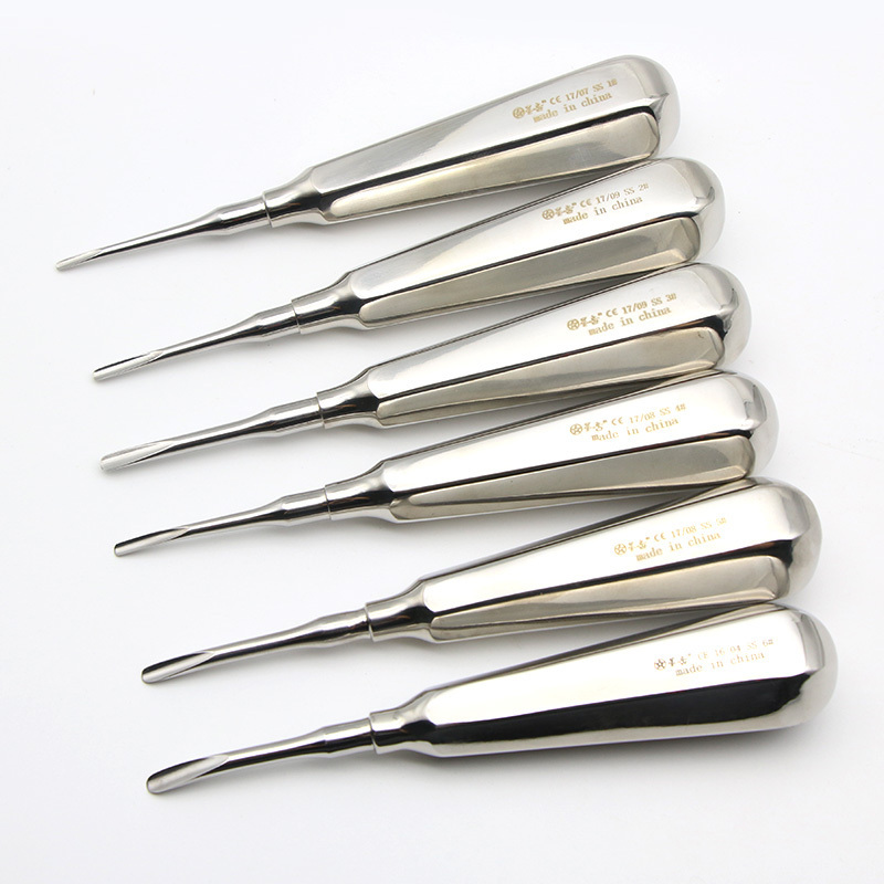 Uncoated Steel Dentist Surgical Instrument Tool Dental Tooth Luxating Lift Root Elevator