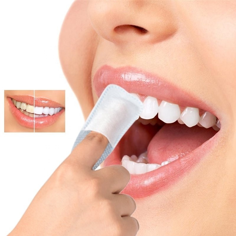 Dental Clean Teeth Wipe Cloth Tooth Cleansing Finger Brush Tool for Oral Deep Cleaning