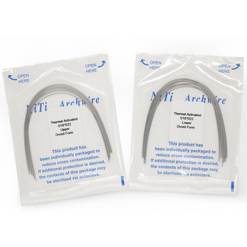 Dental Orthodontic Archwires Round / Rectangle Stainless Steel Arch Wire For Braces